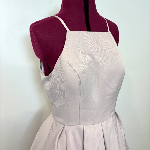 Chi Chi London Women's Cream and Pink Formal Prom Cocktail Dress sz 10 - Picture 4 of 13